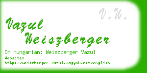 vazul weiszberger business card